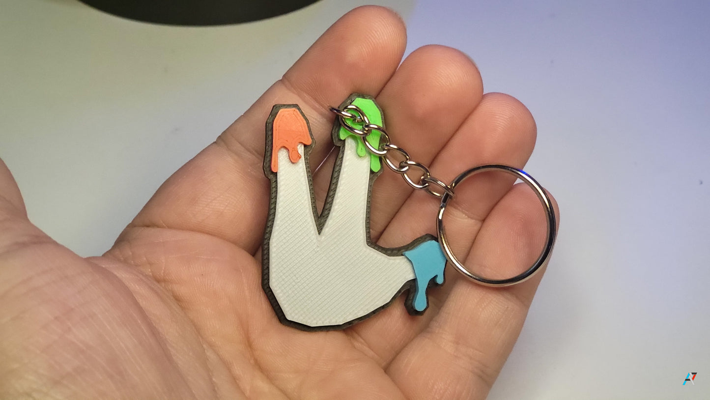 Gorilla Tag - Finger Painter Keychain Cosmetic - Fan Art