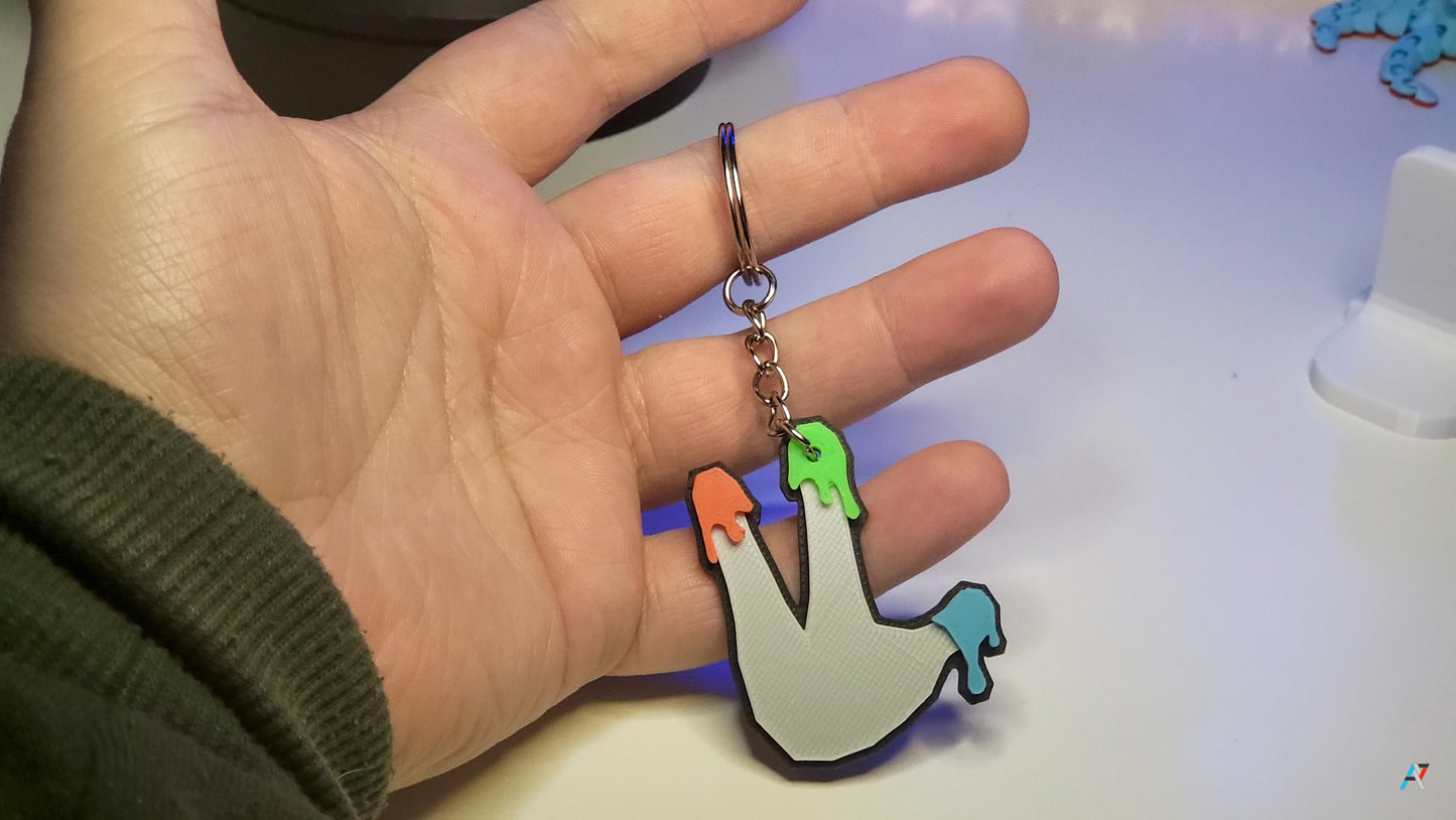 Finger Painter Keychain - Gorilla Tag VR Game Cosmetic