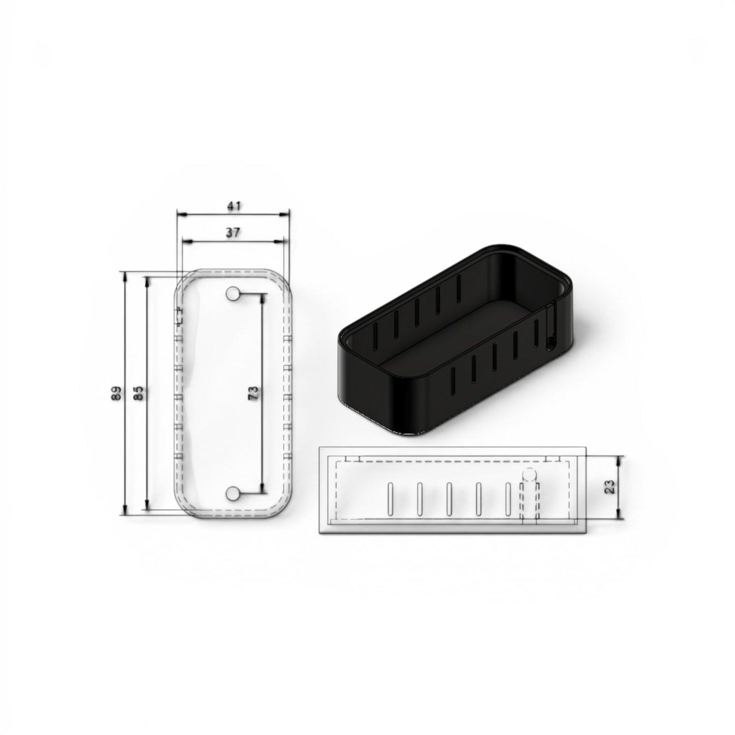 Camper Van RV 12v USB Outlet Case x2