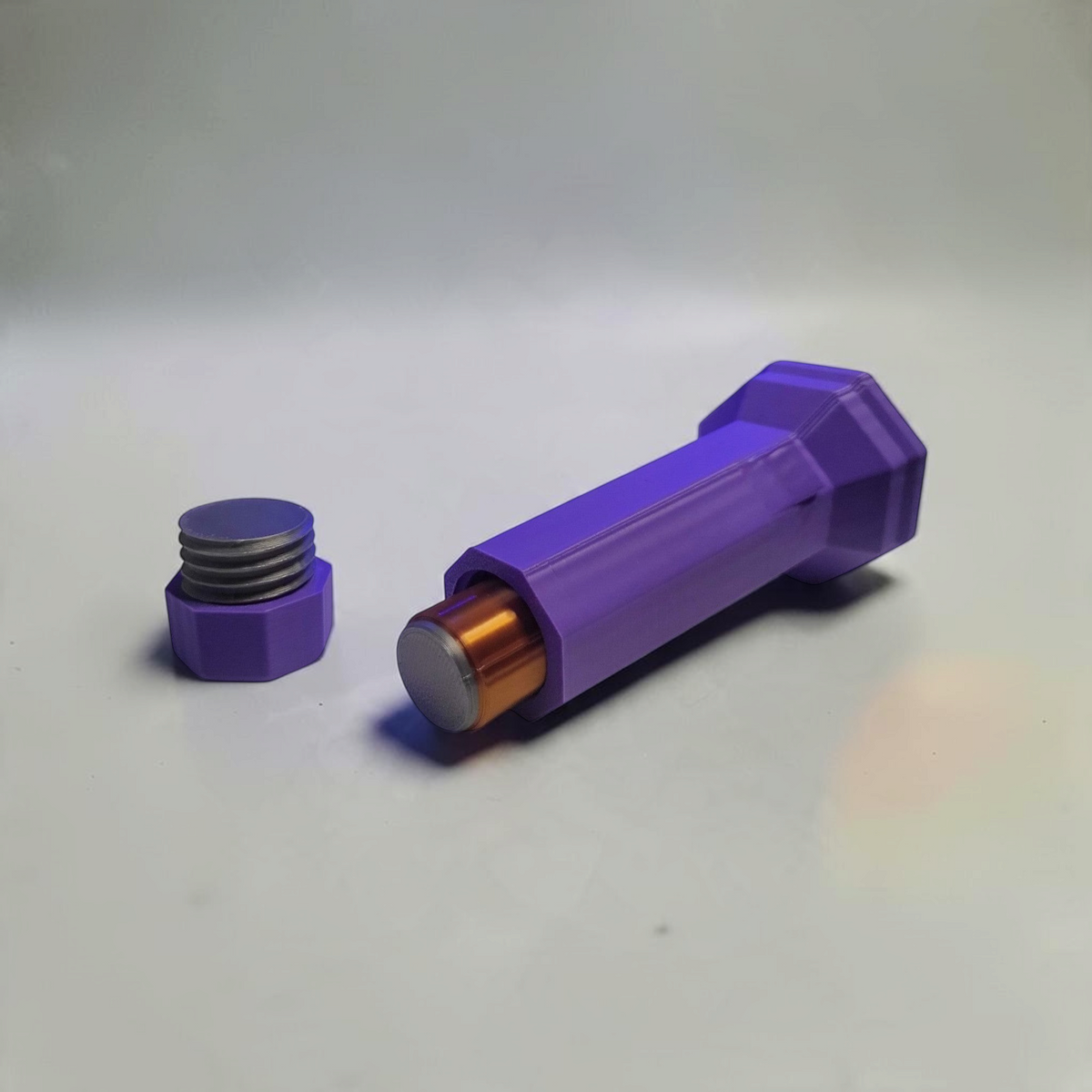 Solid gray Doors Inspired flashlight replica without a battery compartment.