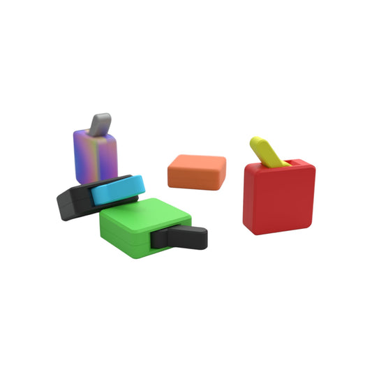 Focus Switch Keyring - Set of 2  Pocket-Sized Stress Relief  Fun  Functional  Portable Sensory