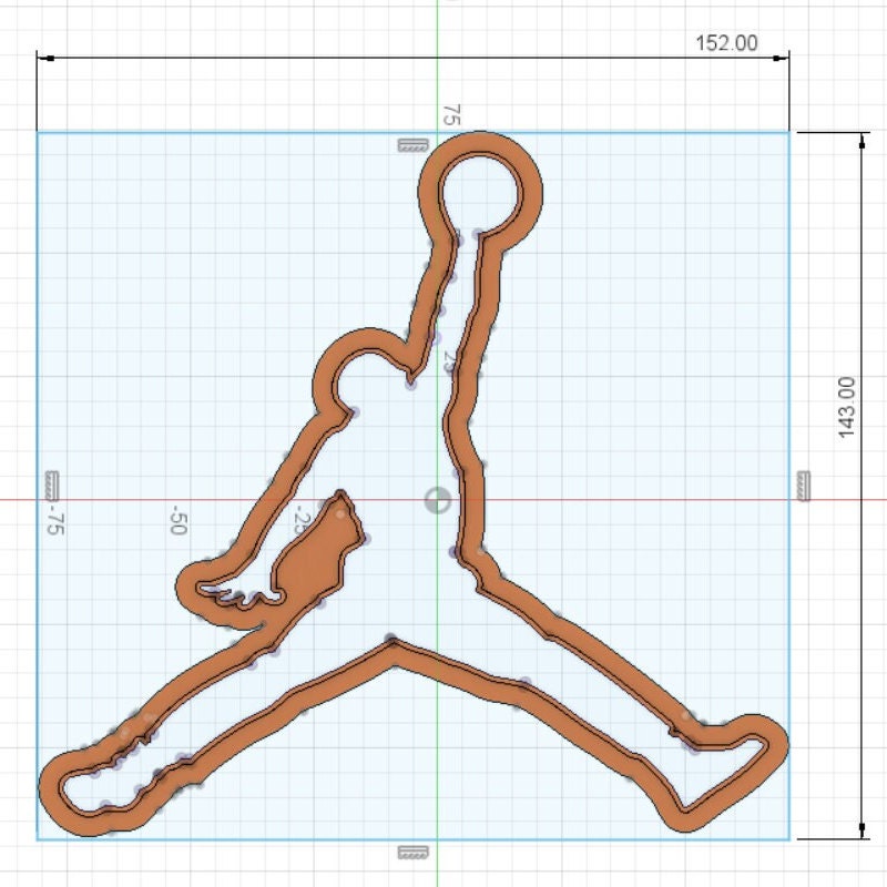 Michael Jordan Basketball cookie cutter (Physical version)