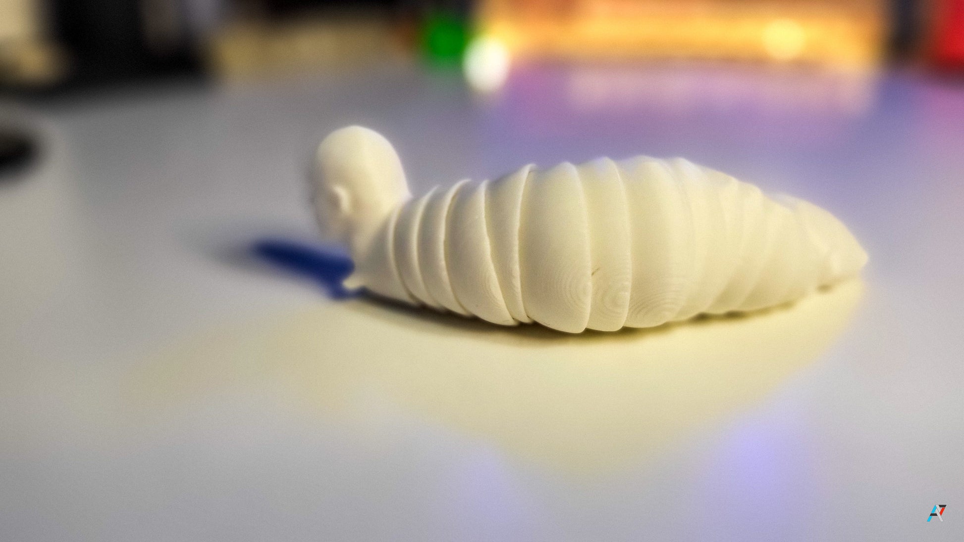 a white object sitting on top of a table