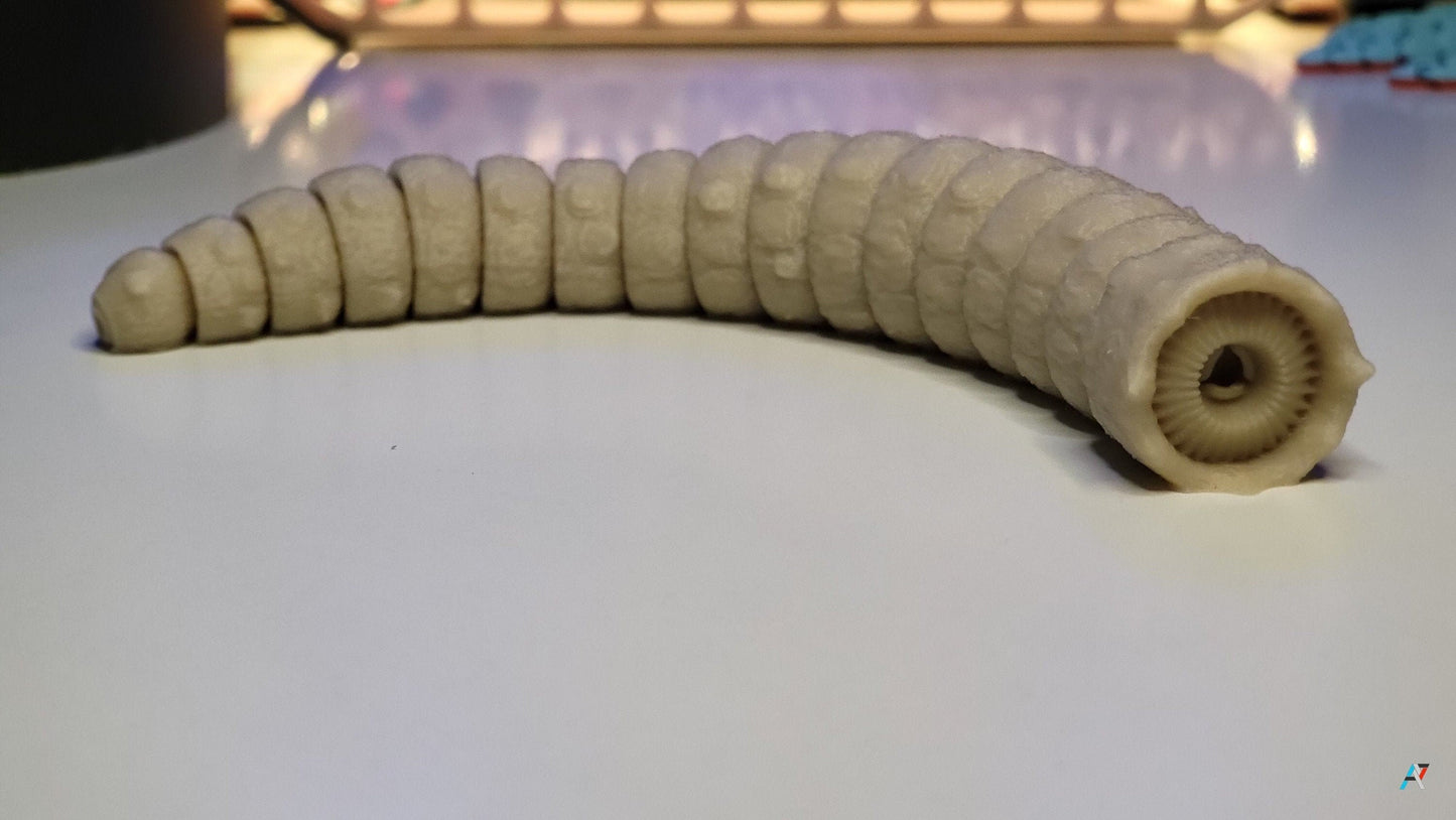 Articulated Dune Sandworm - 3D Flexible Figure